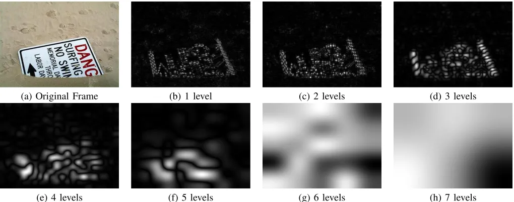 Fig. 3: An example of multiresolution wavelet decomposition. (a) Illustration of 2-level DWT
