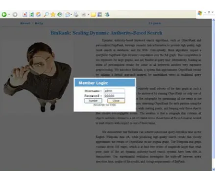Figure 1: User authentication  