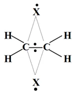 Figure 3. A characteristic VB configuration for a dyotropic 