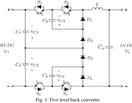 Fig. 1: Five level buck converter 