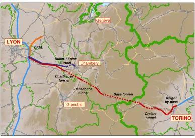 Figure 5 - The new Lyon-Turin railway line project 