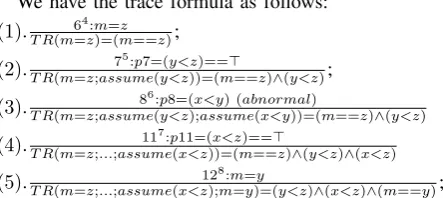 Figure 1. A segment of code.