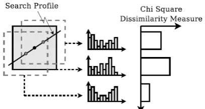 Figure 6. Search using histograms extracted from a square [18].   