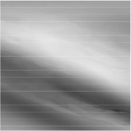 Figure 1. Earth’s gravitational model, 5000 × 5000 meter area, produced from [24]. 
