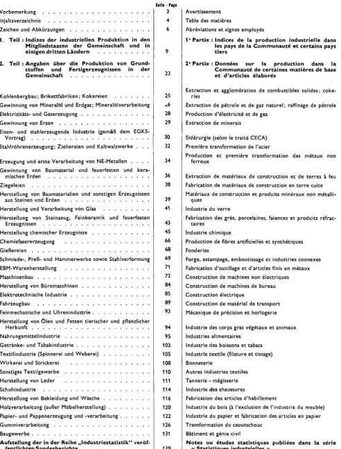 Table des matières 