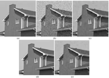 Figure 7. Denoising performance comparison for Peppers image at Gauss noise level θn = 35