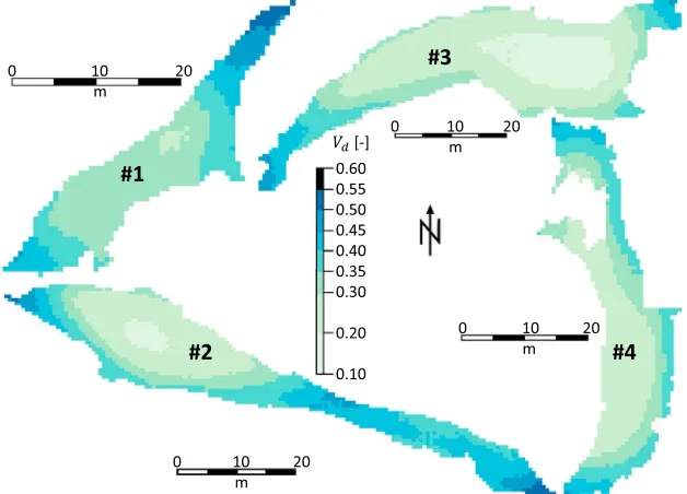 Figure 6. Schematic cross section of cliﬀ backwasting from left to right (step 5). All cliﬀ edges which are visible from thereader’s point of view are shown as solid lines; hidden lines are dashed.