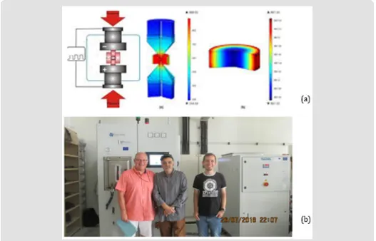 Figure 2: a- Design and manufacturing of punch and die for the prosthesis (KHA and TKA), b- Simulation of the thermo-mecanical properties and weld ability under Abaqus