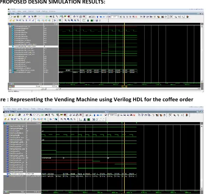 Figure : Representing the Balance amount for the order which has been done (ONLY VHDL) 