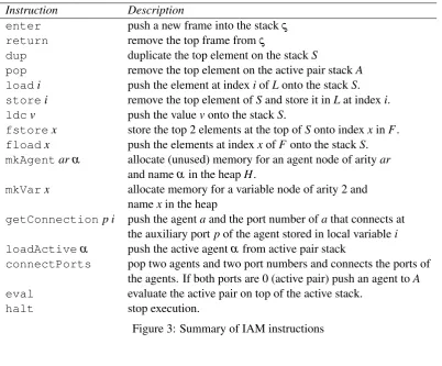 Figure 3: Summary of IAM instructions