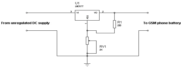 Fig. 5: Battery charging circuit 