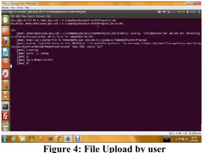 Figure 4: File Upload by user 