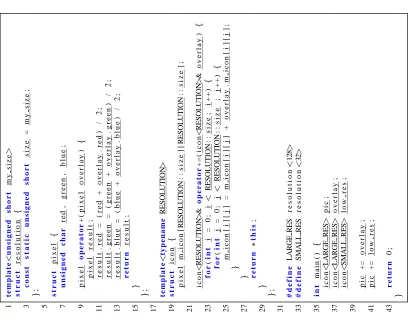 Figure 3: Two class-type templates.