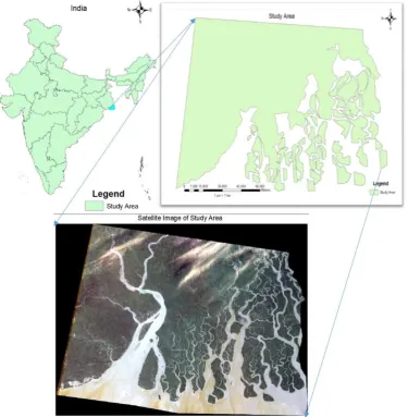 Fig. 1 Study Area with Satellite Imagery.  