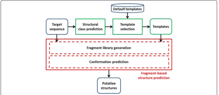 Figure 2 Proposed fragment-based protein structure prediction methodology.