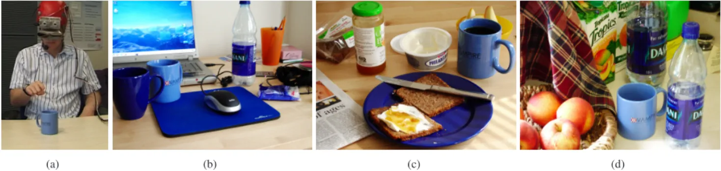 Figure 1. 1(a) Advanced human-machine interaction using a prototype of a pair of memory spectacles