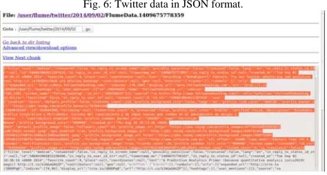 Fig. 6: Twitter data in JSON format. 
