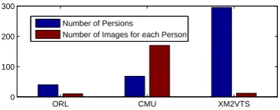 Figure 7. The statistical information of face image databases.