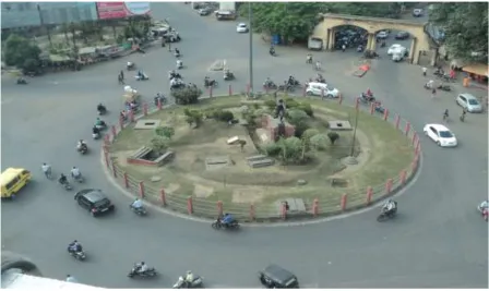 Fig. 1: Top view of the Ram nagar intersection 