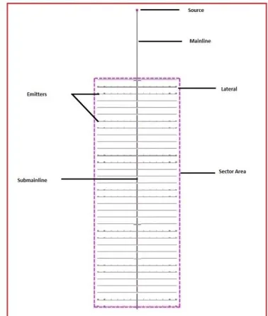 Fig 1 (g) Layout of the Proposed Drip / Trickle  Irrigation System 