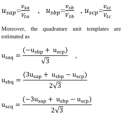 Fig. 2 shows a block diagram of proposed control algorithm based on EPLL scheme for extraction of reference source currents Basic equations for estimation of different control signals of control algorithm are given as