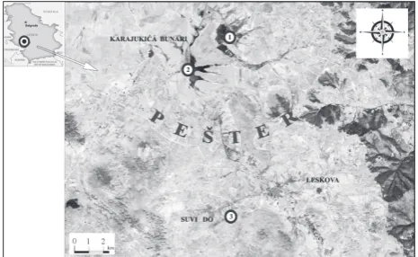 Table 1. Ranges of physical and chemical parameters at peat bog localities of the Pešter plateau.