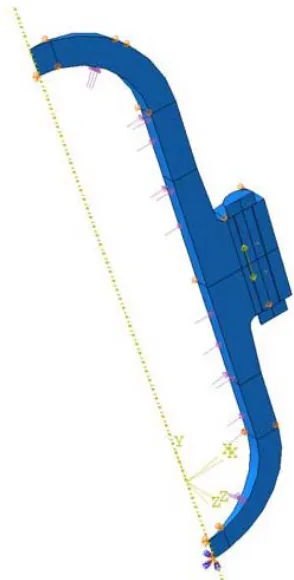 Fig. 3.  (a) Boundary conditions; (b) Loads 