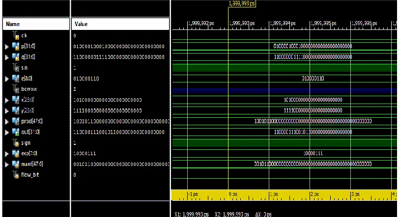 Fig. 10: Simulation Result Window 