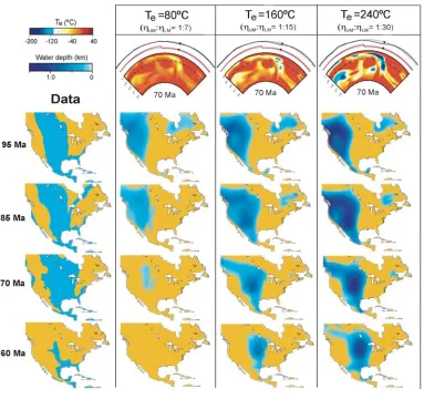 Figure 21 Constraining the effective temperature through flooding predictions. The left (column 