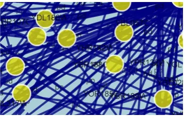 Figure 1.less zoomed bitmap image of a part of a graph in force-directed layout