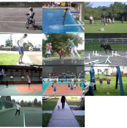Figure 8: Sample frames from the Youtube dataset 