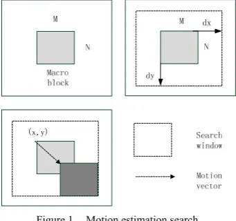 Figure 1.  Motion estimation search. 