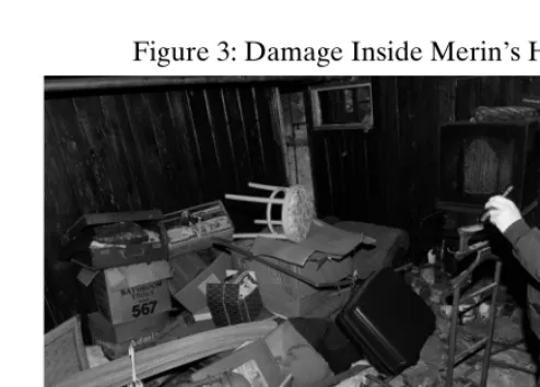 Figure 3: Damage Inside Merin’s Home20  