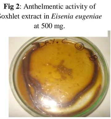 Fig 1: TLC profiling of the hydro-alcoholic CM and soxhlet extract of the dry flower. 