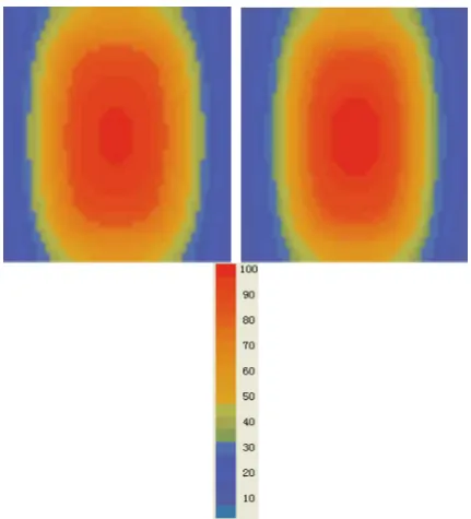 Figure 10.  Side-overhead view of thermal simulation. 
