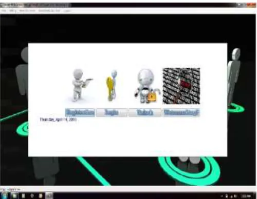 Fig. 1: Home page for Registration 