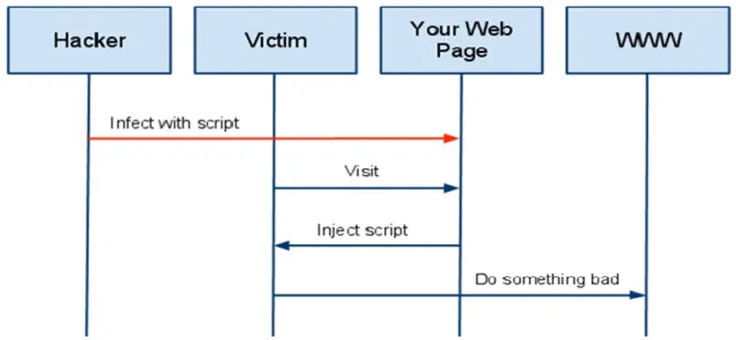 Figure 2 – Typical XSS Attack [3]  