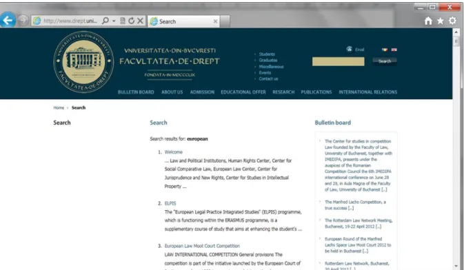 Figure 4 – The SEARCH results 