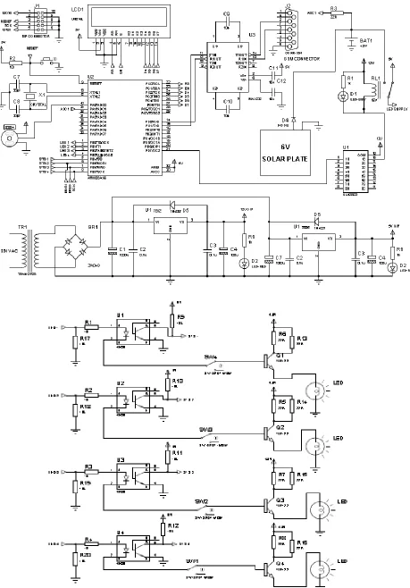Fig. 2: Circuit Diagram of street light control system 