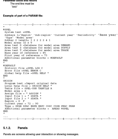 Table file = SPEL-USR TABFILE A Local help file = ORIGIN HELP * Model area = S 