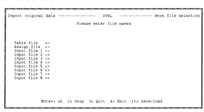Table file Assign file => 