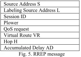 Fig. 5. RREP message 