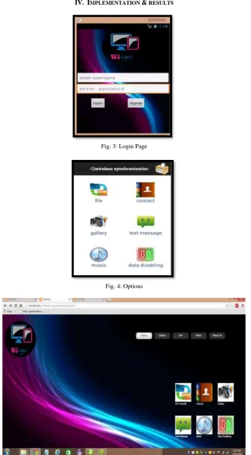 Fig. 3: Login Page 