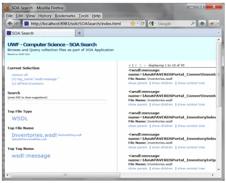 Figure 2. SOA Miner screenshot. 