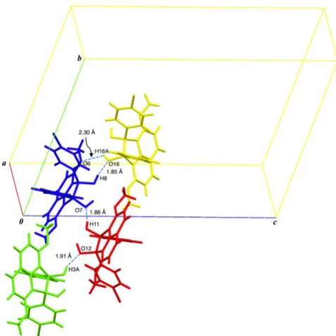 Figure 3. S-shaped tetramer composed four conformers Y, B, R and G. 