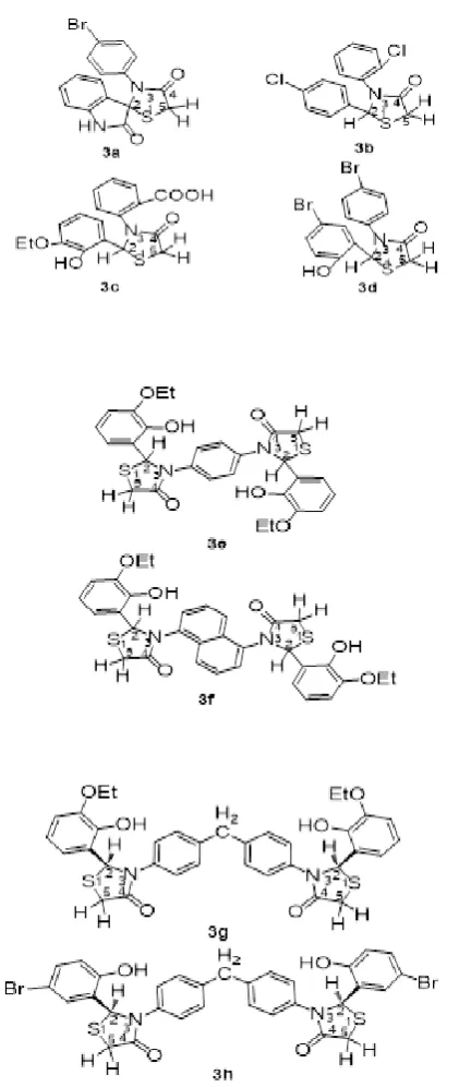 Figure 2. Structures of the compounds 3a-3h. 