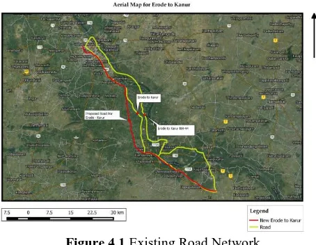 Figure 4.1 Existing Road Network 