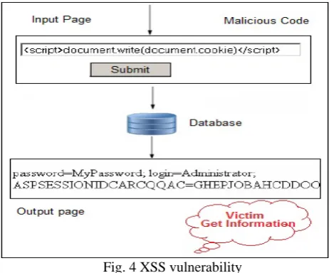 Fig. 4 XSS vulnerability 