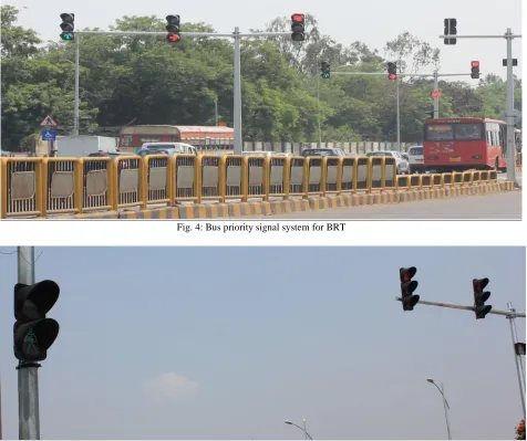 Fig. 4: Bus priority signal system for BRT 