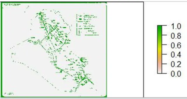 Figure 5 has the details of the Google earth satellite training pixels taken for classification.In the image show in the output will contain the fully classified image after applying the SVM classifier model created